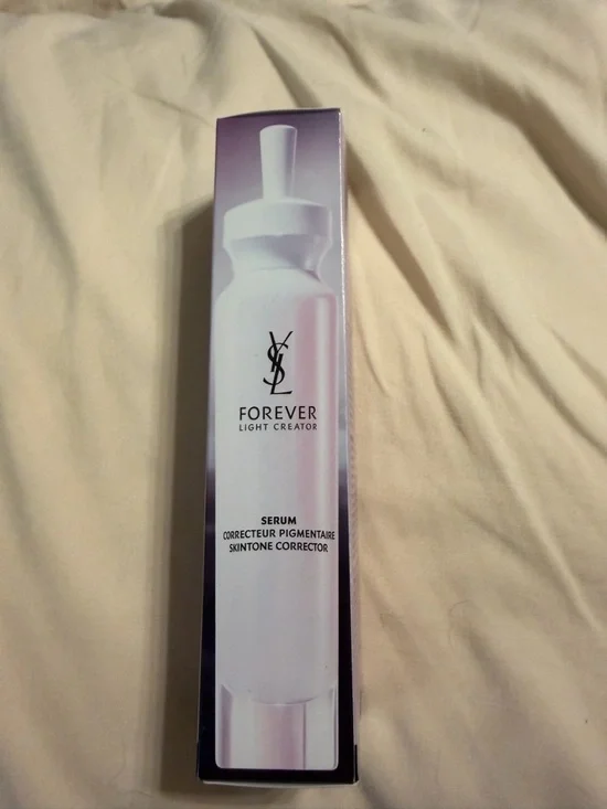 Yves Saint Laurent Forever Light Creator White and Purple Glow Serum Packaging - Picture 1 of 3